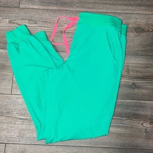 Figs Zamora jogger pants, safety green